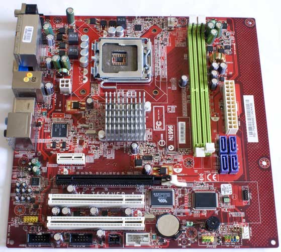 MSI MS-7504 VER:1.1 review of motherboard socket LGA775