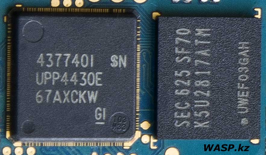 Микросхема 4377401 и Чип памяти SEC K5U2817ATM