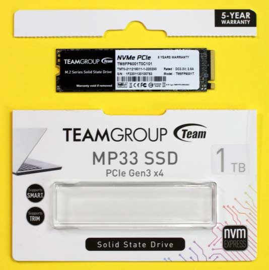   TEAMGROUP MP33 Gen3x4 M.2 1 