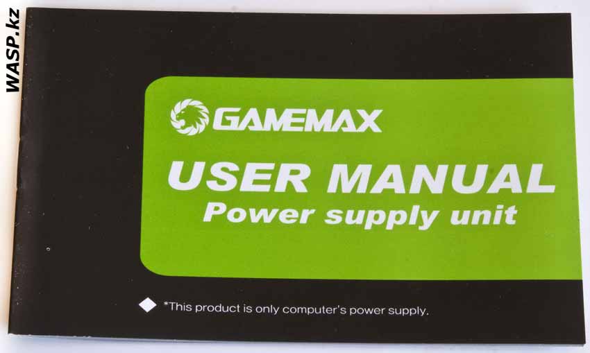 Gamemax GM-800 , user manual