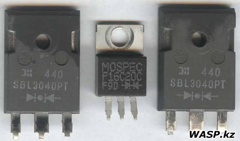 SBL3040PT  MOSPEC F16C20C F9D    