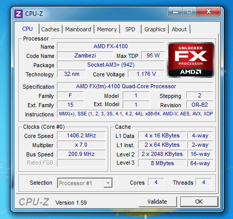 CPU-Z AMD FX-4100 Zambezi  2