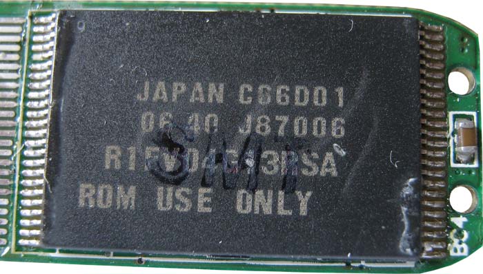 Japan C66D01, 06 40 J87006, R1FVD4G13RSA Rom Use Only