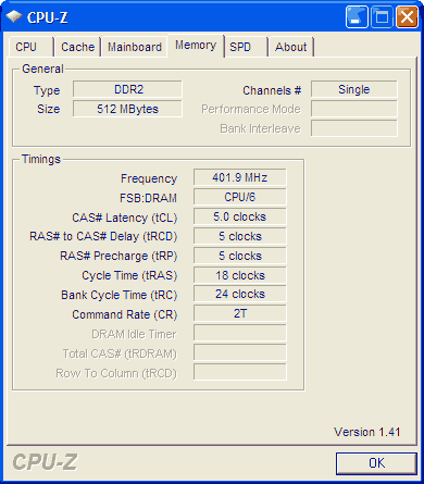 Zeppelin 512 MB DDR2 800  6400   CPU-Z