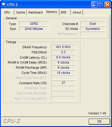 CPU-Z  memory dual symmetric   