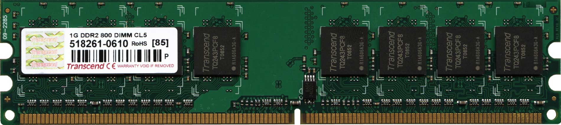 RAM Transcend JM800QLU-1G – DDR2 800 MHz (PC-2 6400) 1 GB
