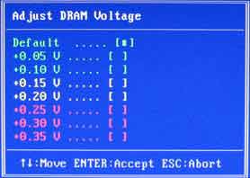 Adjust DRAM Voltage Colorful C.P35 X3