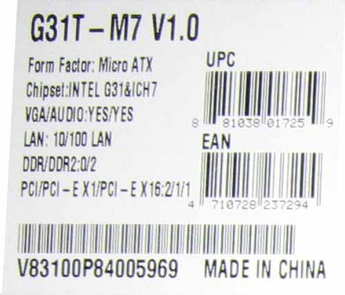  ECS G31T-M7   