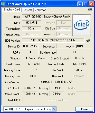 G31/G33 - GPU-Z   