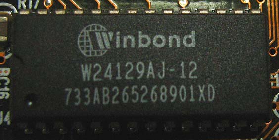 Winbond W24129AJ-12  Gigabyte GA-586STX