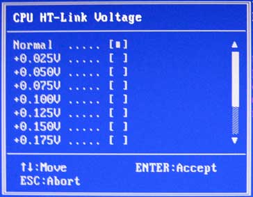 CPU HT-Link Voltage Gigabyte GA-M57SLI-S4