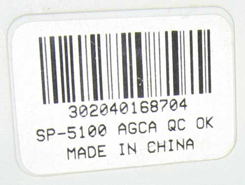 SP-5100 AGCA QC OK Made in China  