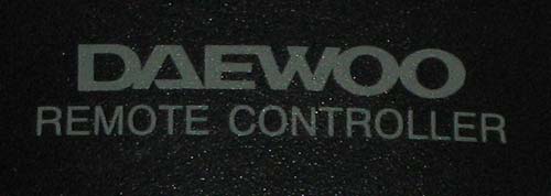 Daewoo Remote Controller 