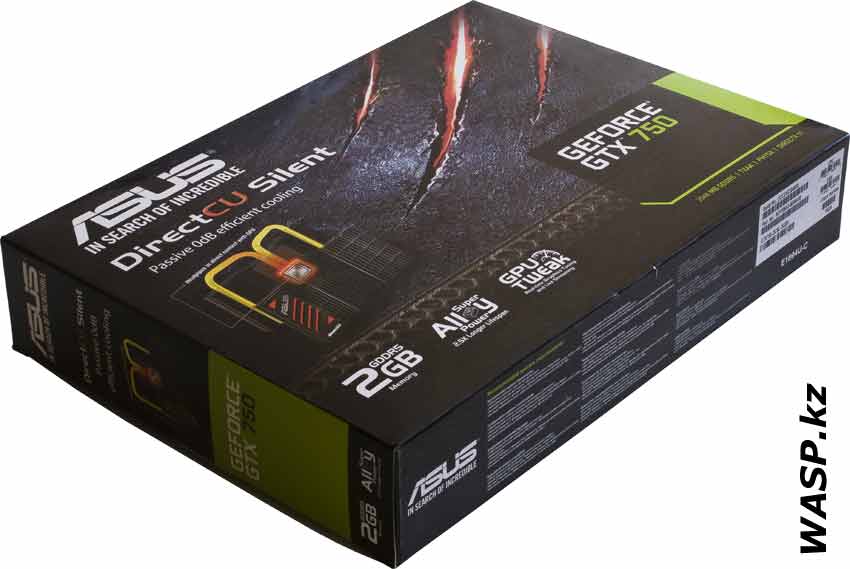 ASUS GeForce GTX 750  GTX750-DCSL-2GD5  