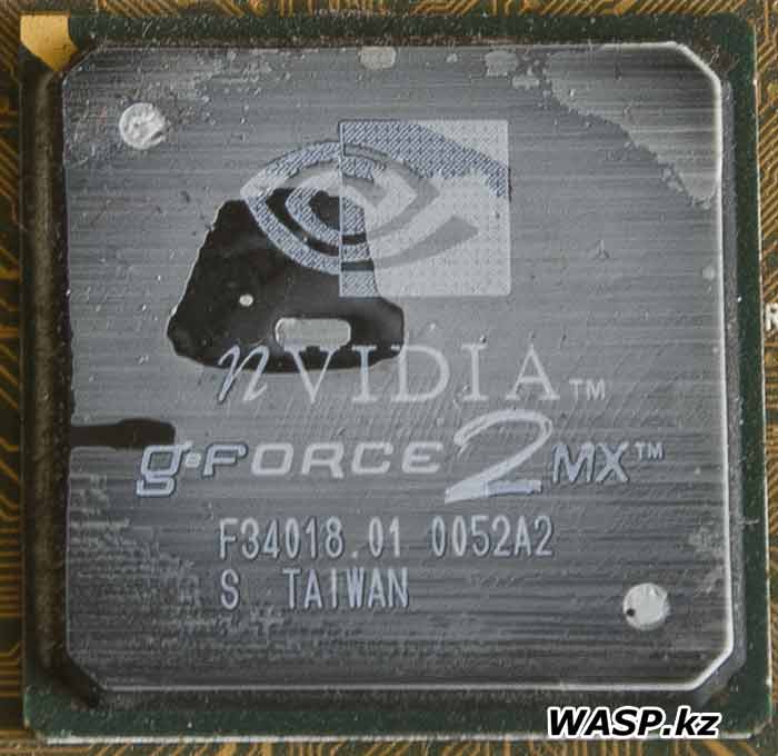 NVIDIA GeForce2 MX F34018.01 0052A2 GPU 