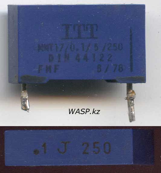 конденсатор с логотипом ITT Semiconductors 