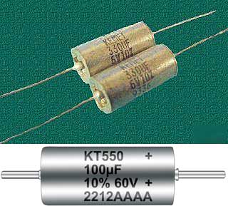 Танталовые конденсаторы KEMET T110 330uF 10% 6V, KT550 100uF 10% 60V