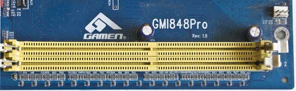 Обзор матплаты Gamen GMI848P-Pro Rev:1.0 маркировка, слоты под память
