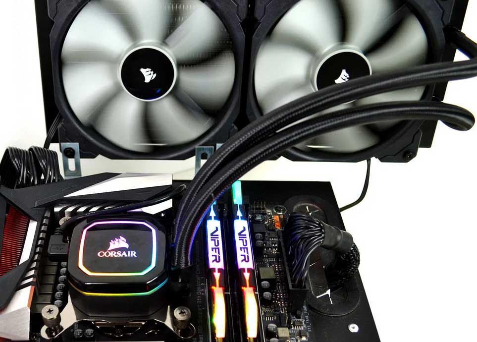 Corsair H100i система водяного охлаждения CPU, тестирование