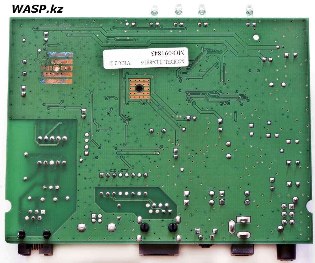TP-LINK TD-8816 разборка и плата электроники модема