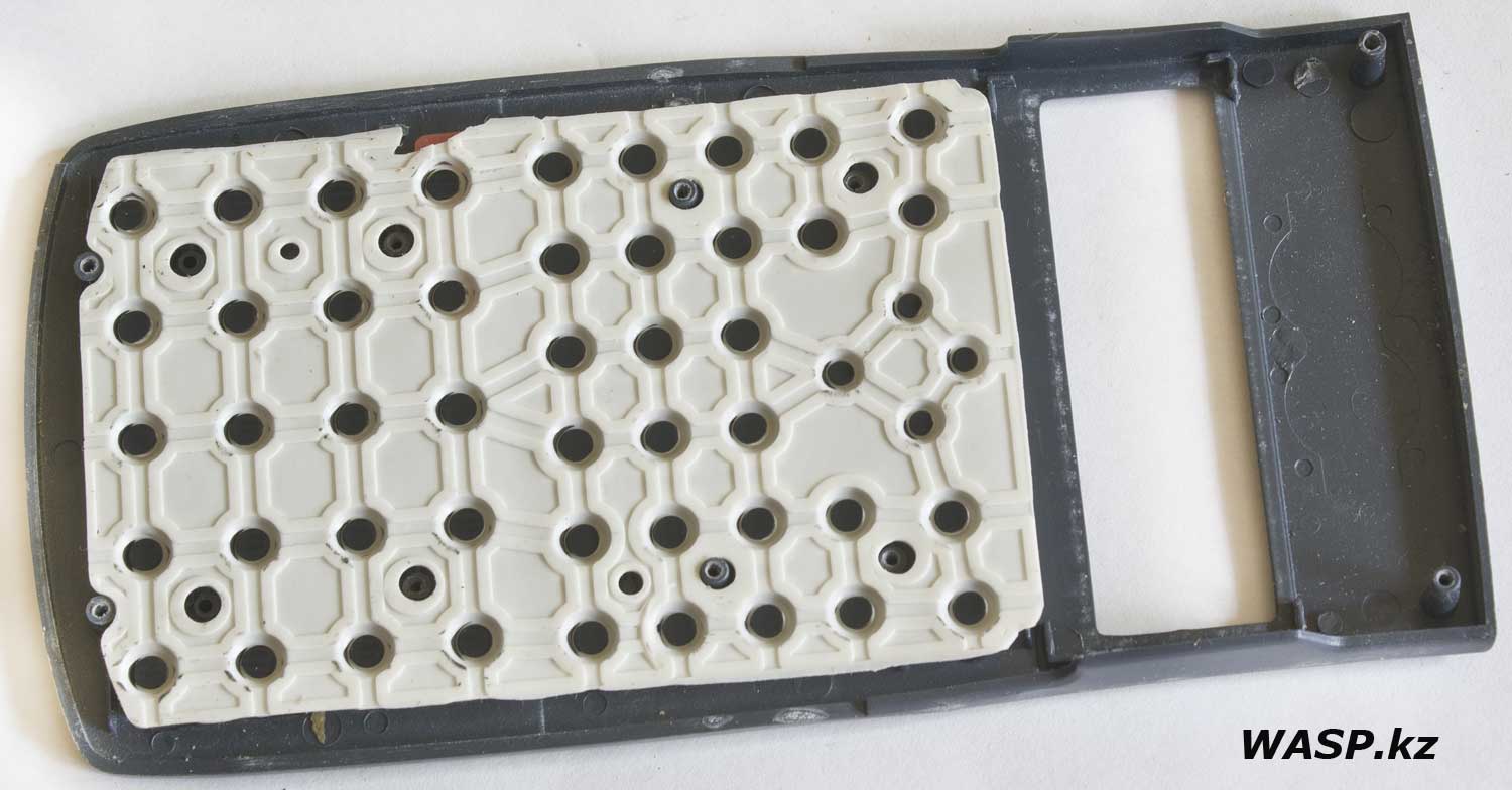 блок кнопок из рещины или силикона в калькуляторе KADIO KD-350MS
