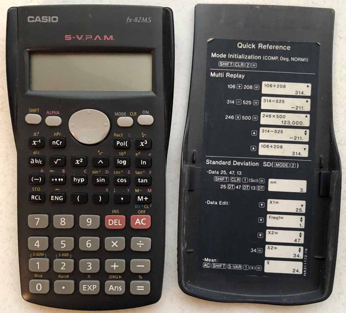CASIO fx-82MS калькулятор сравниваем его с китайским клоном KADIO KD-350MS