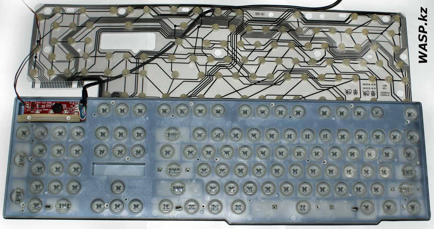 ZORNWEE K888 полная разборка и ремонт клавиатуры ПК