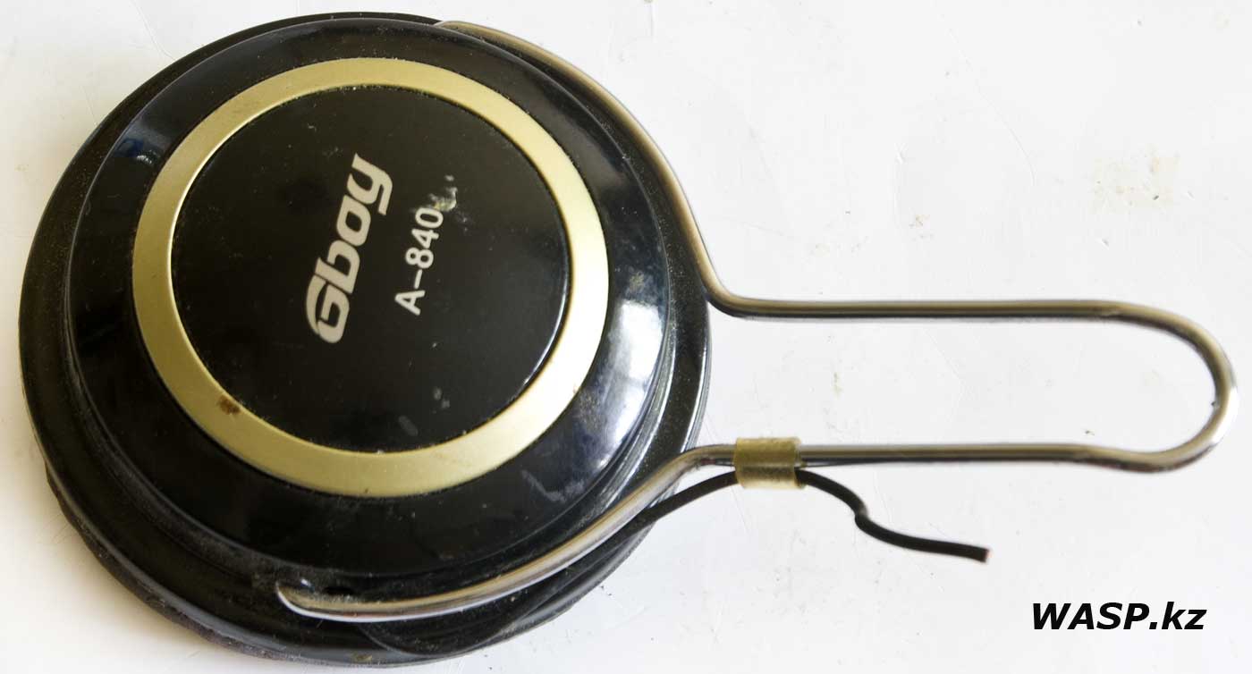 Gboy A-840 полное описание наушников, закрытый тип, толстая пластмасса