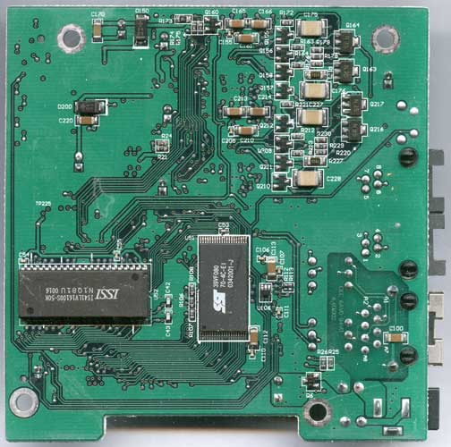 Linksys PAP2 сетевой контроллер RTL8019AS в VOIP шлюзе, плата