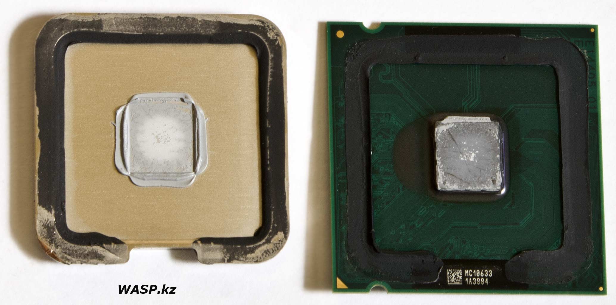Разборка процессора Pentium E5700 Wolfdale