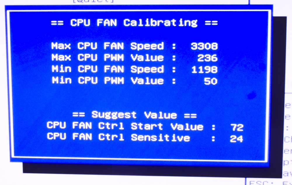 CPU FAN Calibrating в матплате Biostar H61MGC настройка тишины