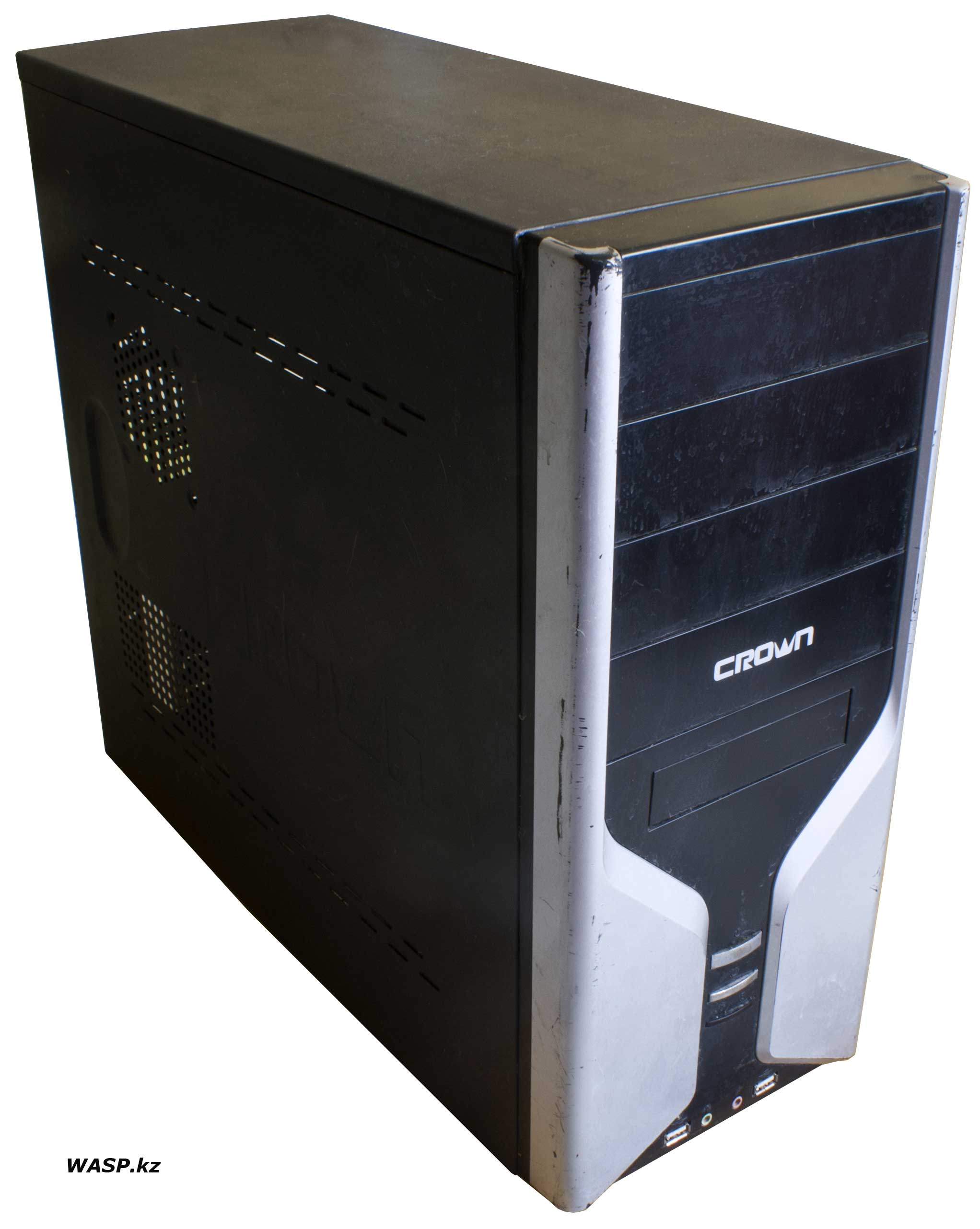 Обзор компьютерного корпуса Crown серия 600 или 608 2010 год