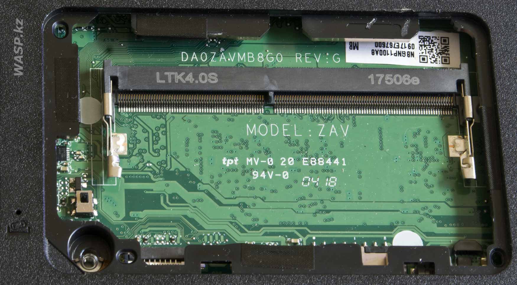 материнская плата DA0ZAVMB8G0 REV:G MODEL: ZAV в ноутбуке Acer Aspire 3 A315-51