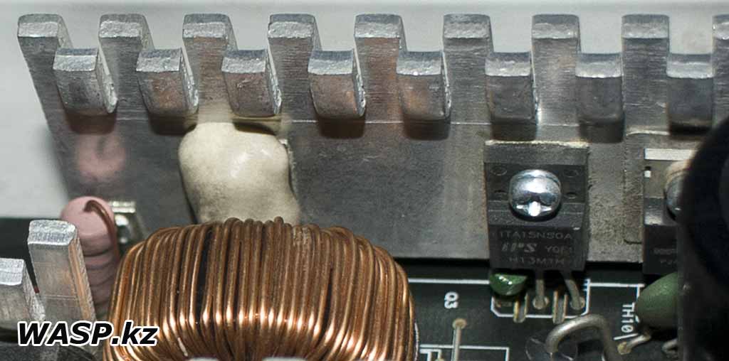 APFC и транзисторы ITA15N50A в блоке питания Aerocool KCAS-650M