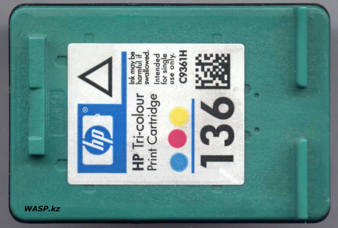 цветной картридж HP 136 или C9361H описание