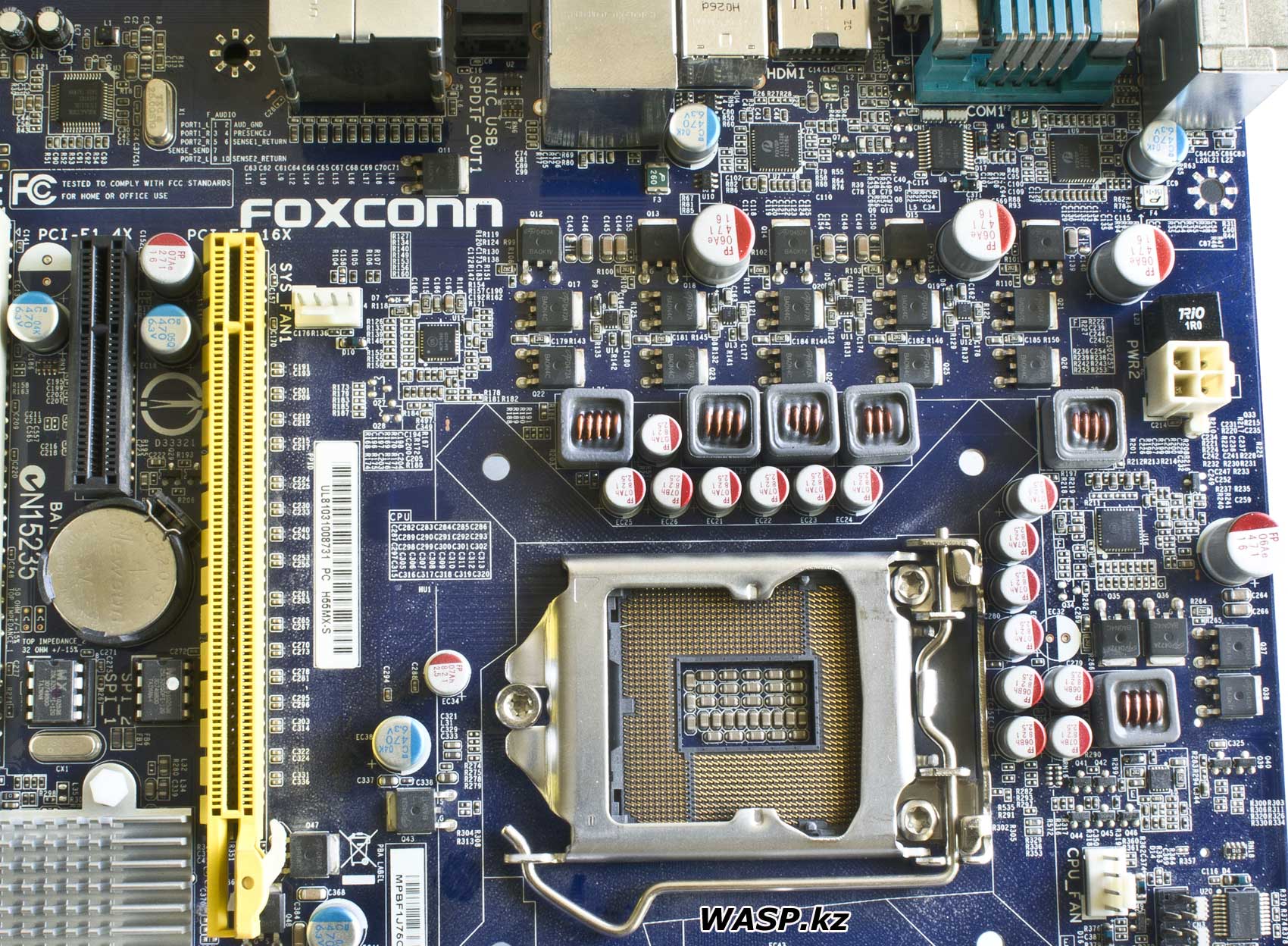Foxconn H55MX-S цепи питания процессора, как оно устроено