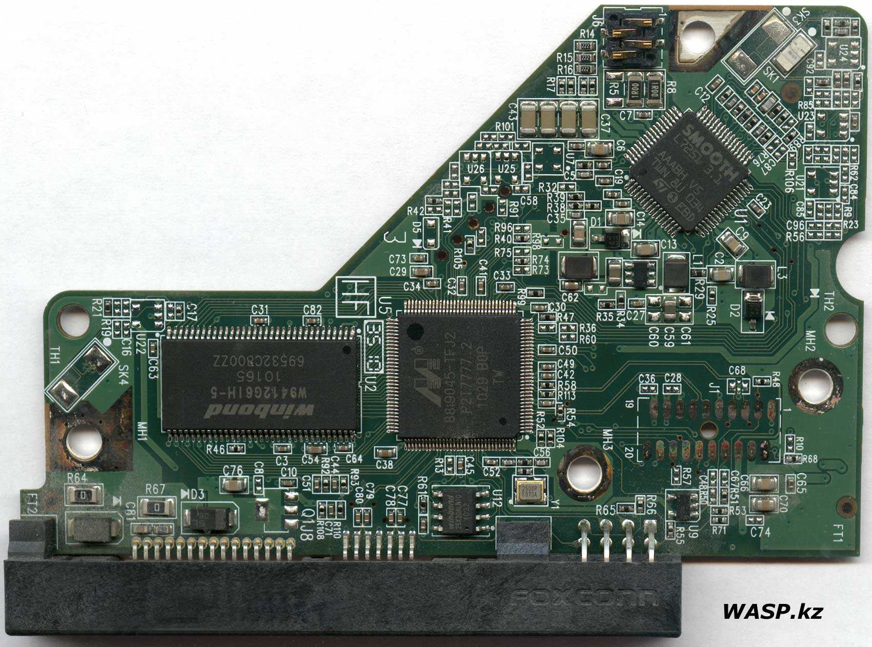 Western Digital WD5000AAKS схема платы, ремонт, контроллер HDD