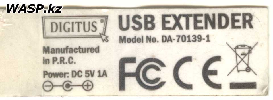 Digitus DA-70139-1 полное описание USB удлинителя