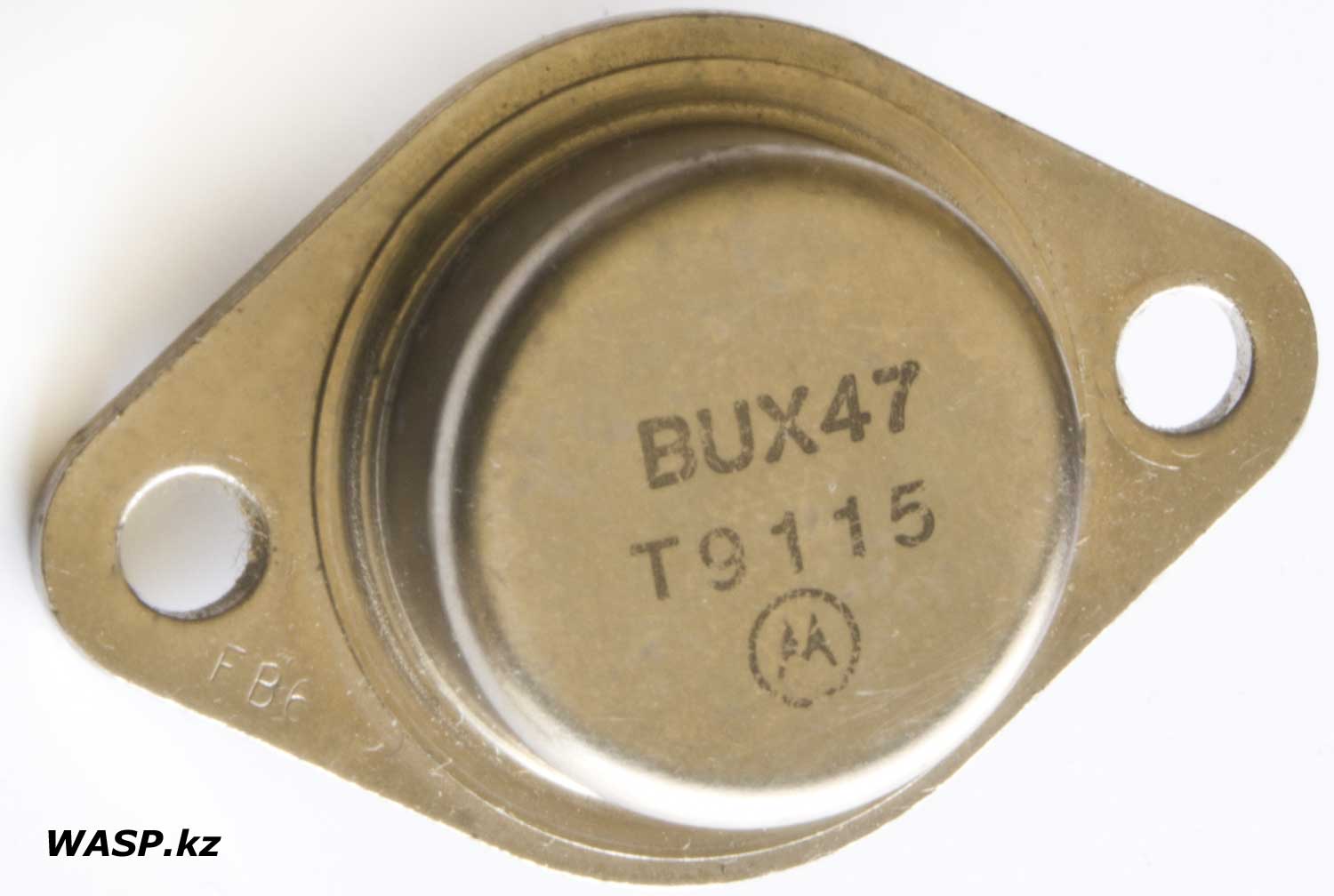 транзистор BUX47 описание и где применяется, с логотипом Motorola