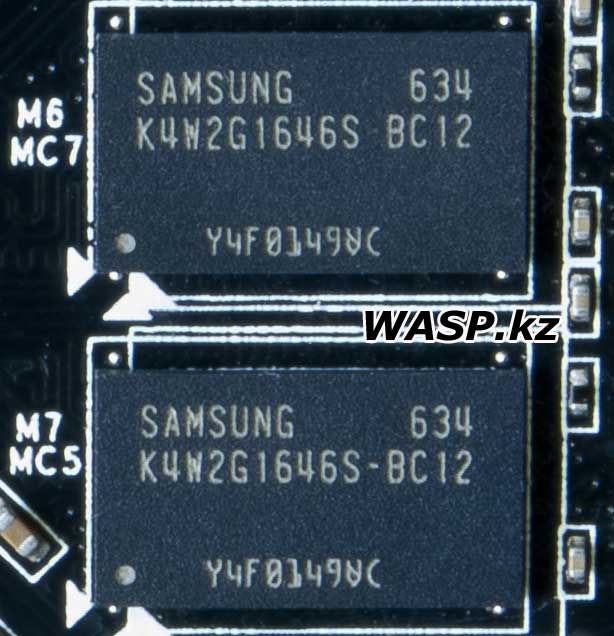 Samsung K4W2G1646S-BC12 память на видеокарте Palit GeForce GT 610