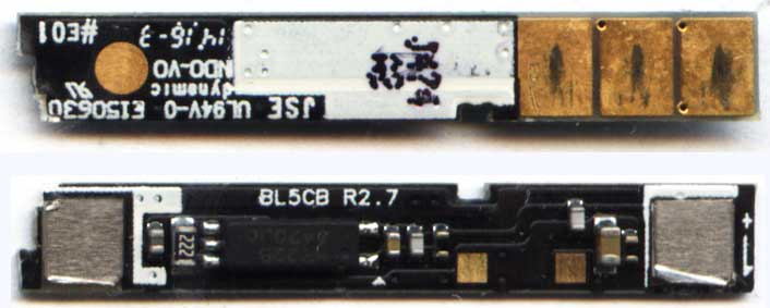 Nokia BL-5CB плата контроллера в аккумуляторе