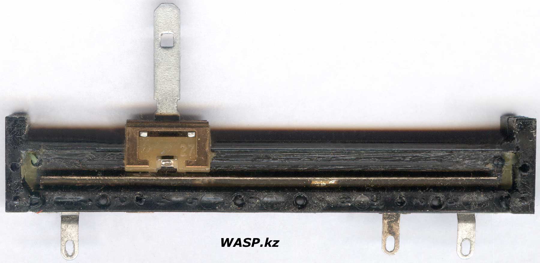 СП3-23а А 0,25 Вт, 2,2 кОм разбираем ползунковый переменный резистор