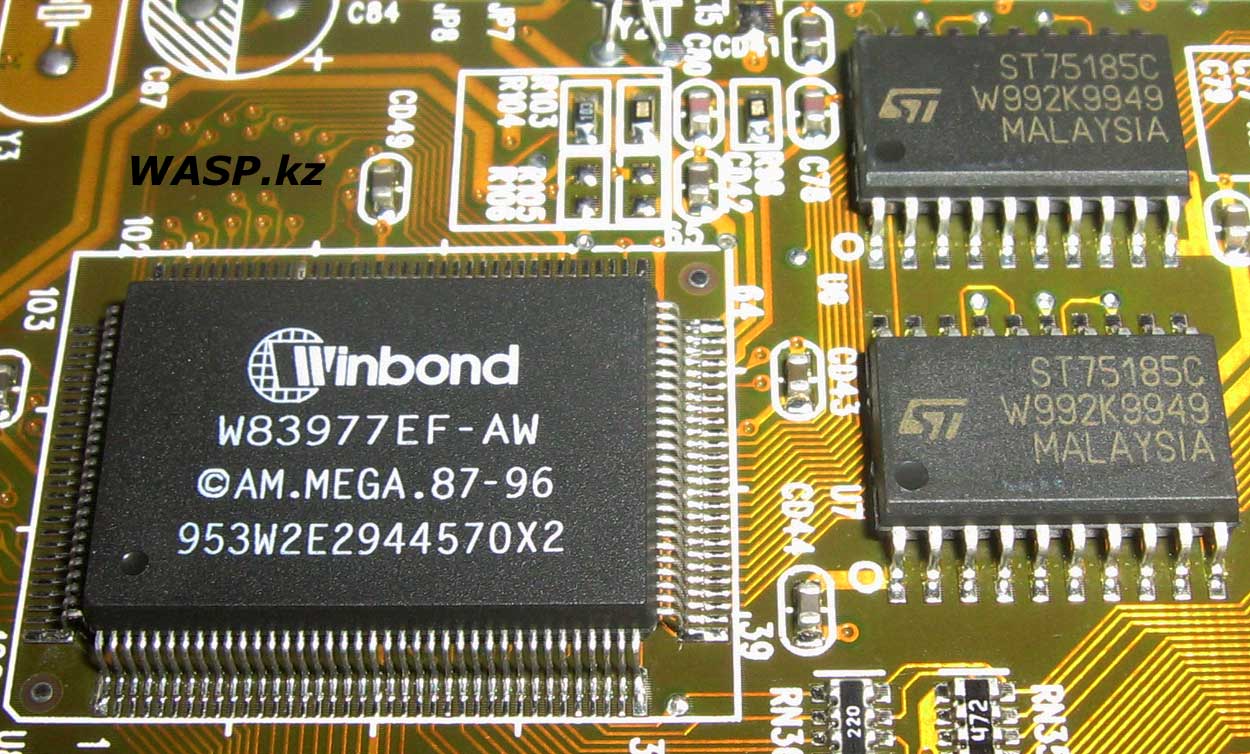 Winbond W83977EF-AW I/O контроллер матплаты Soltek SL-65F+