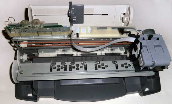 Epson Stylus C20SX разборка струйного принтера, все этапы