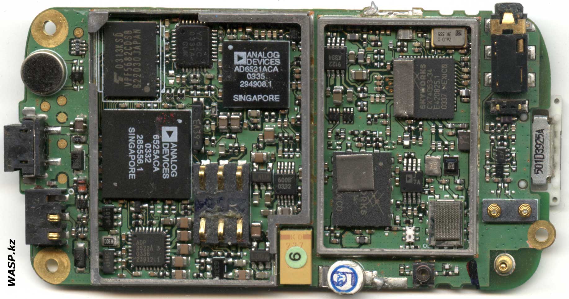 Panasonic EB-G50 схема телефона, разборка, плата электроники