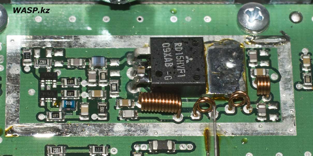 Транзистор RD15HVF1 в трансмиттере TRX-150, отличия св серийных изделиях