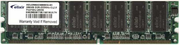 Обзор Elixir M2U25664DS88B3G-6K память DDR на 256 Мб