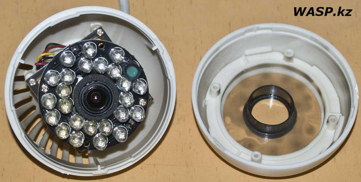 VeSta VC-4261 разборка камеры видеонаблюдения, ремонт и профилактика