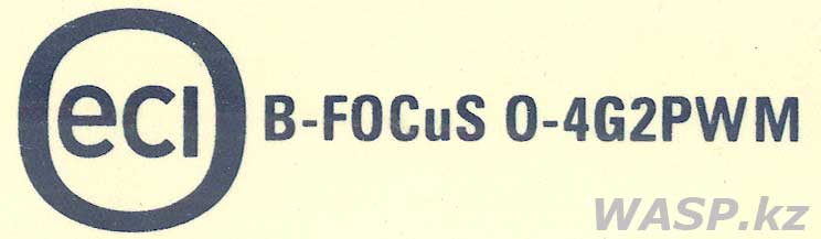 ECI B-FOCuS O-4G2PWM логотип и название модели GPON терминала