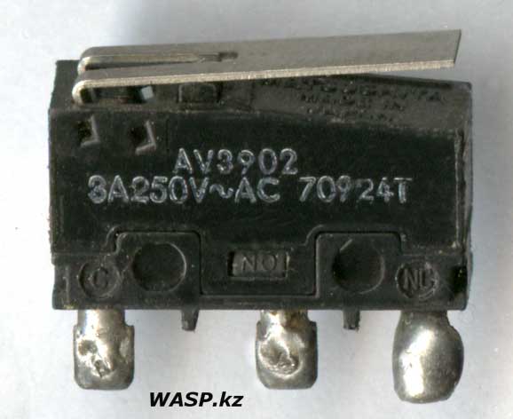 AV3902 3A250V~AC 70924T микро переключатель, полное описание